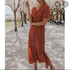 Roolee Dottie Midi Dress S